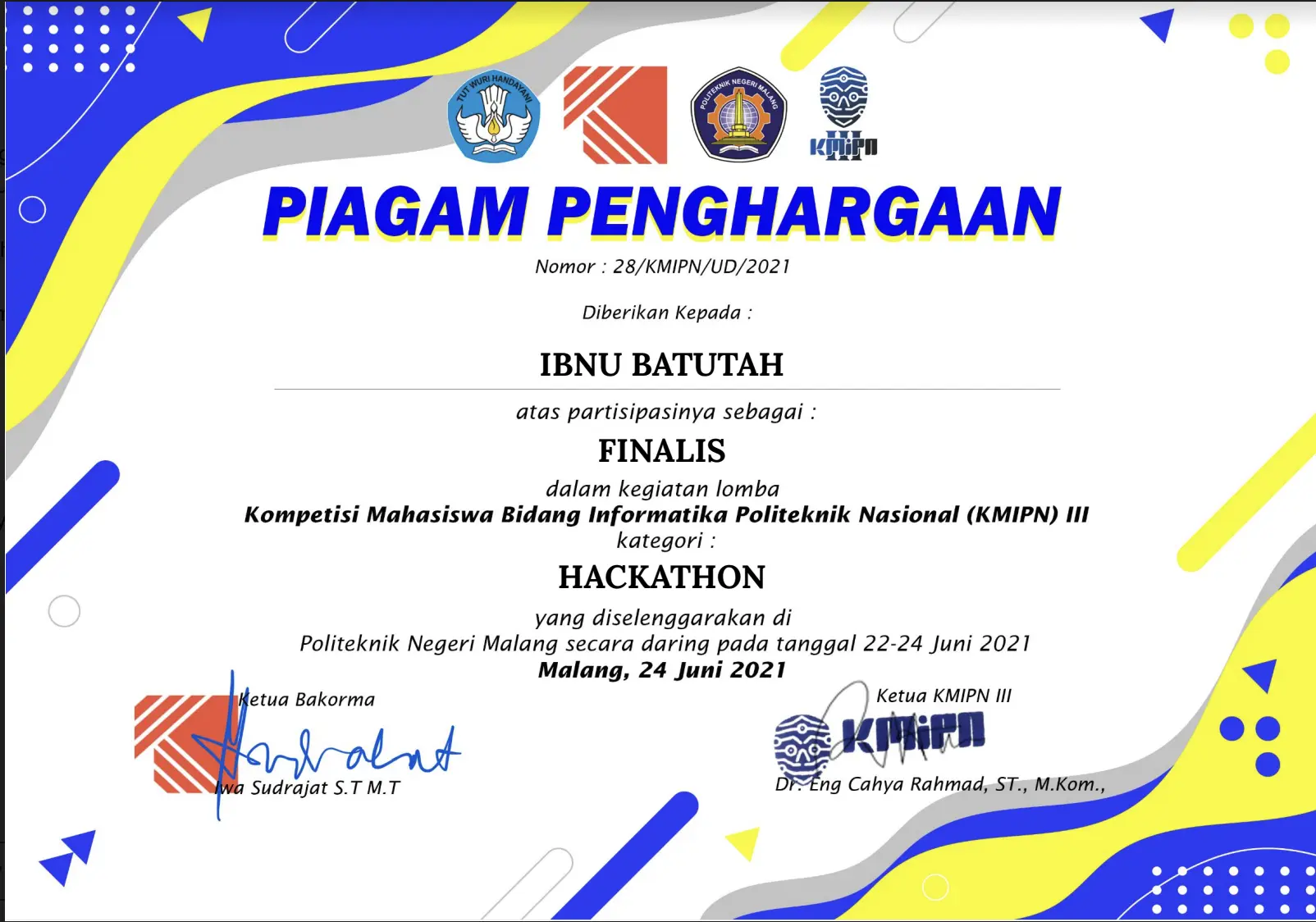 Award KMPIN
