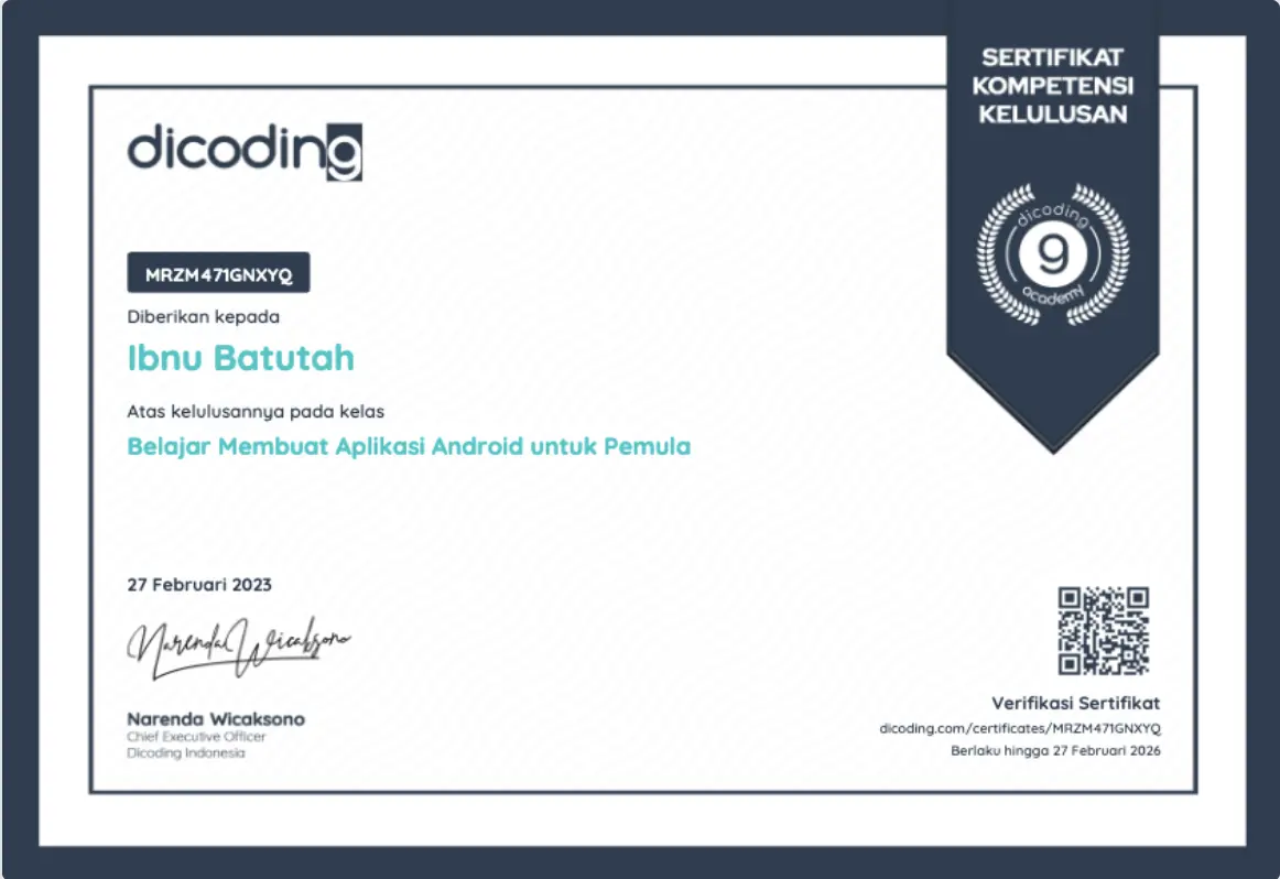Dicoding Android Pemula